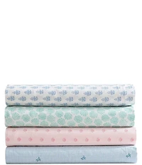 Laura Ashley Scallop Dollop Print Cotton Percale Sheet Set