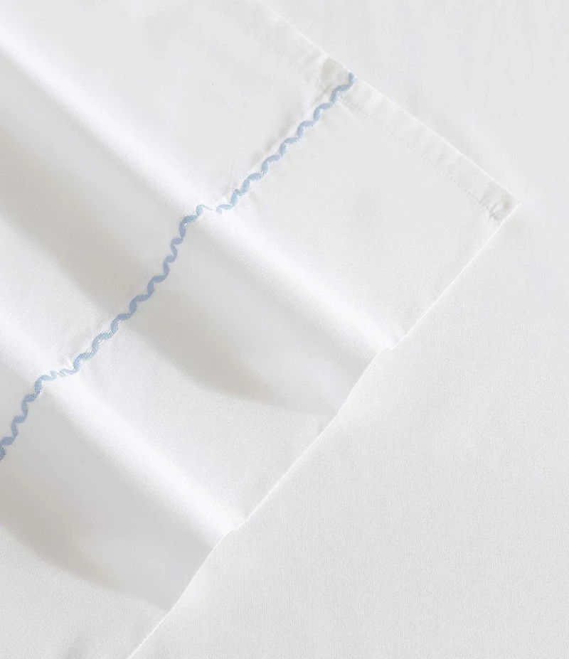 Laura Ashley Scallop Embroidered Cotton Sheet Set