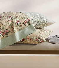 Laura Ashley Serene Dream Floral Print Cotton Percale Sheet Set