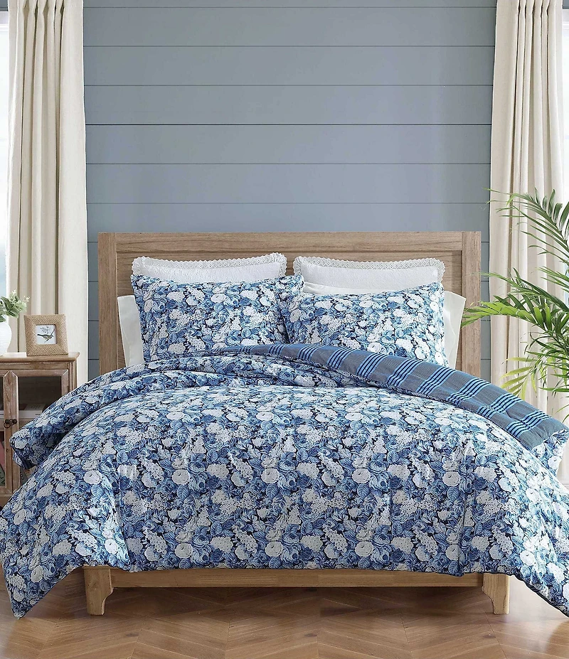 Laura Ashley Sweet Memories Reversible Comforter Mini Set