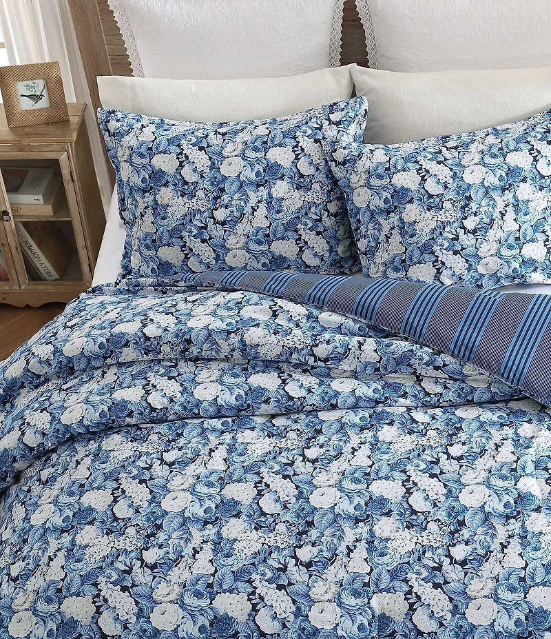 Laura Ashley Sweet Memories Reversible Comforter Mini Set
