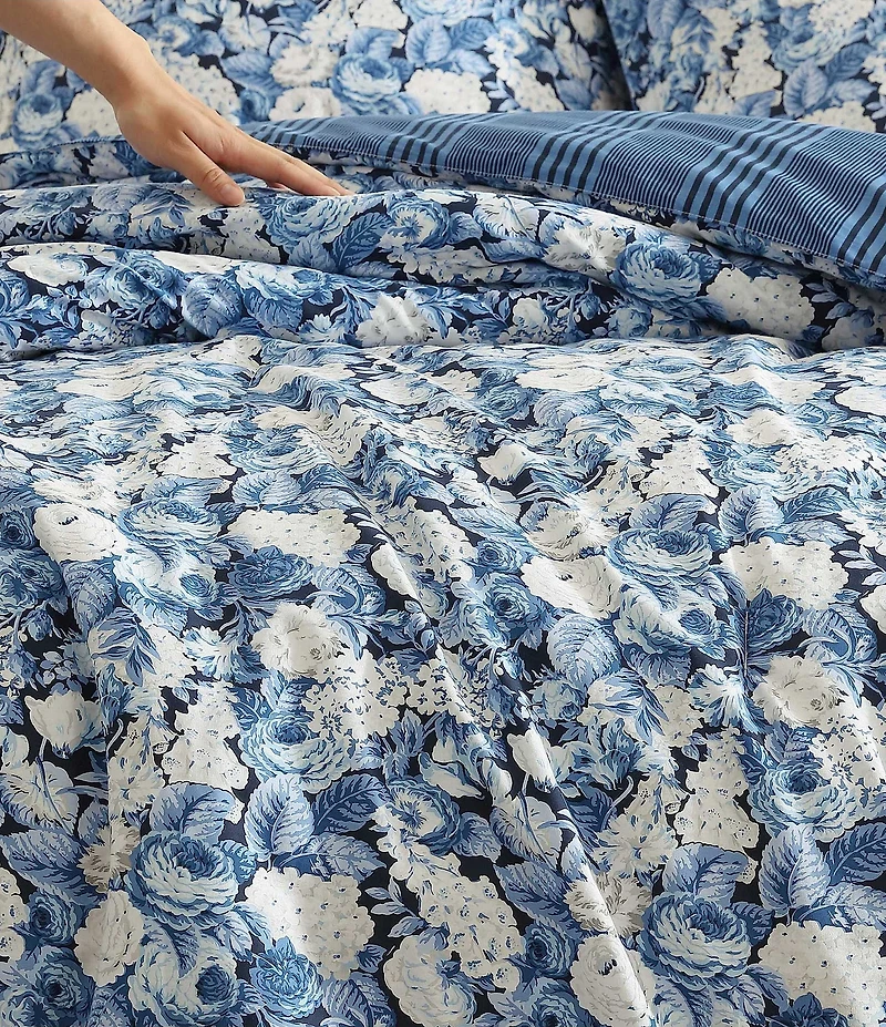 Laura Ashley Sweet Memories Reversible Comforter Mini Set