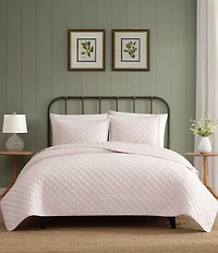 Laura Ashley Tessas Ticking Stripe Cotton Reversible Quilt Mini Set