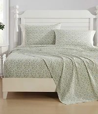 Laura Ashley Tierney Floral Cotton Percale Sheet Set