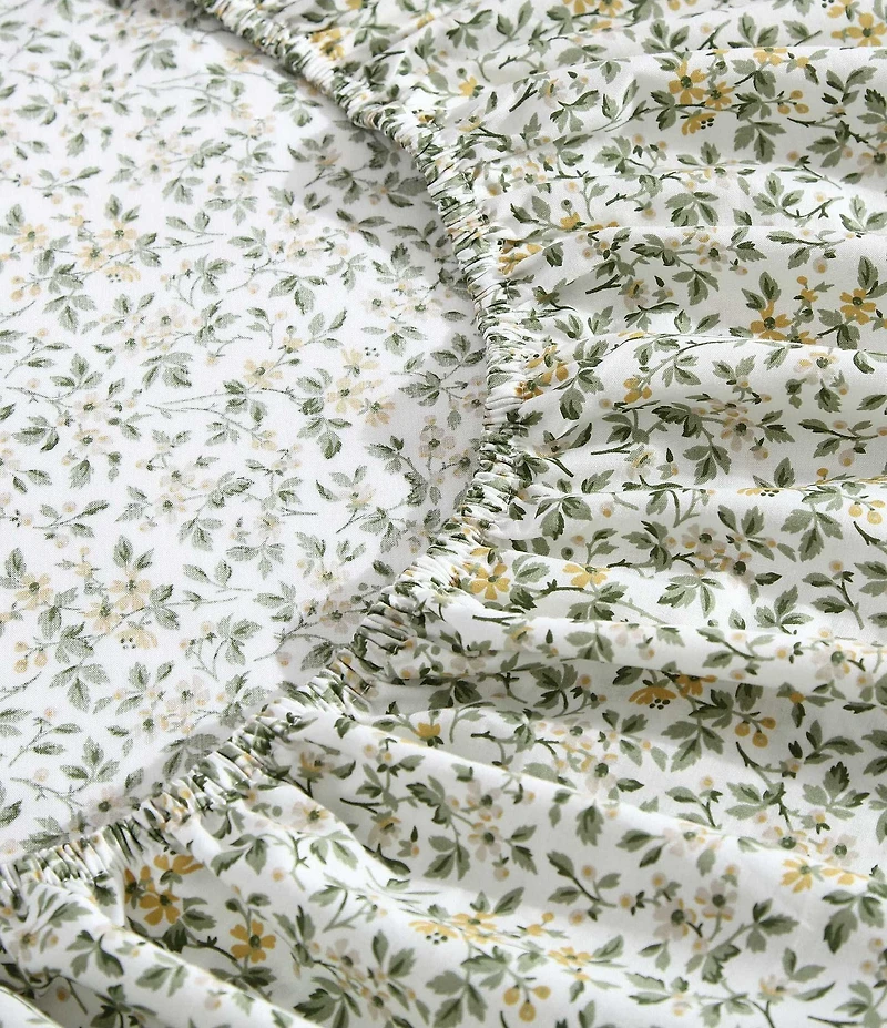 Laura Ashley Tierney Floral Cotton Percale Sheet Set