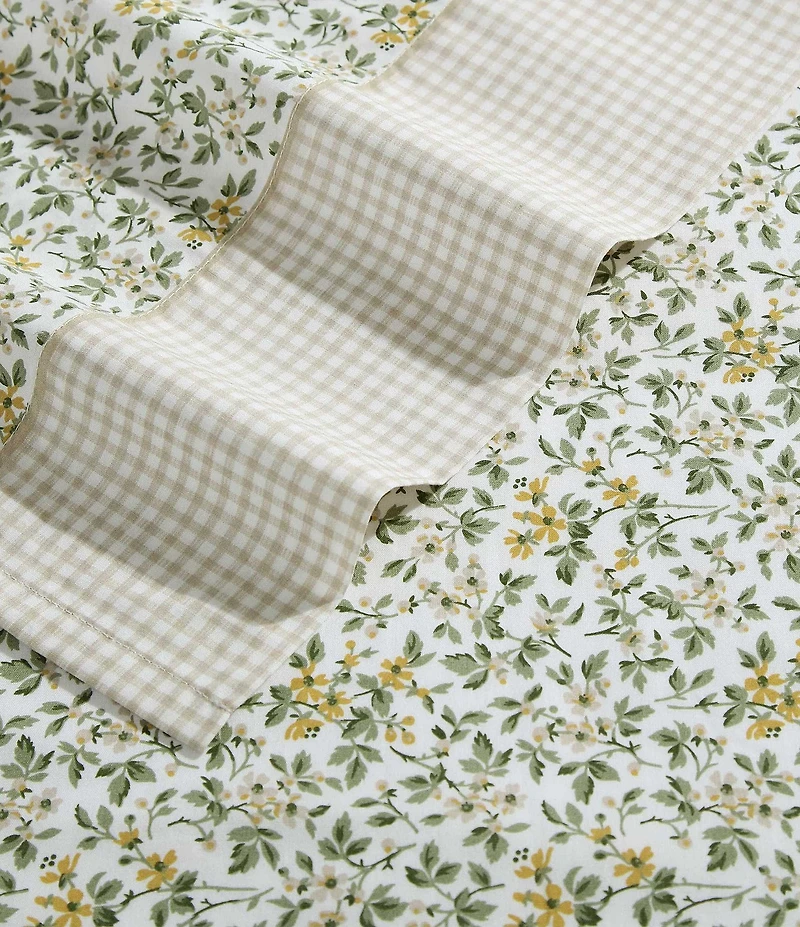 Laura Ashley Tierney Floral Cotton Percale Sheet Set