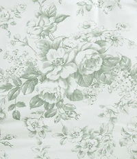 Laura Ashley Toile Delight Cotton Floral Reversible Bonus Comforter Set