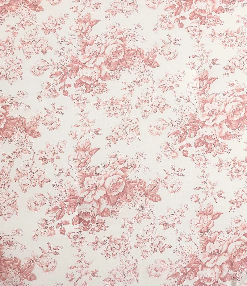 Laura Ashley Toile Delight Floral Reversible Comforter Mini Set
