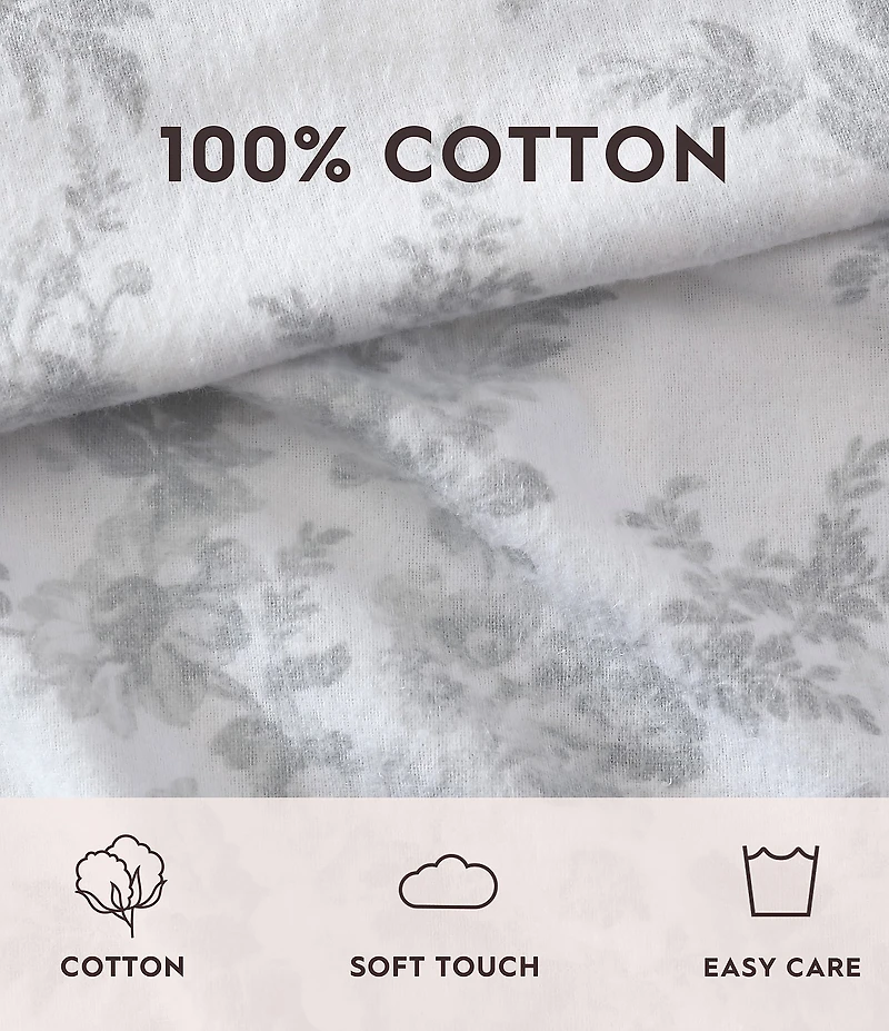 Laura Ashley Vanessa Cotton Flannel Sheet Set