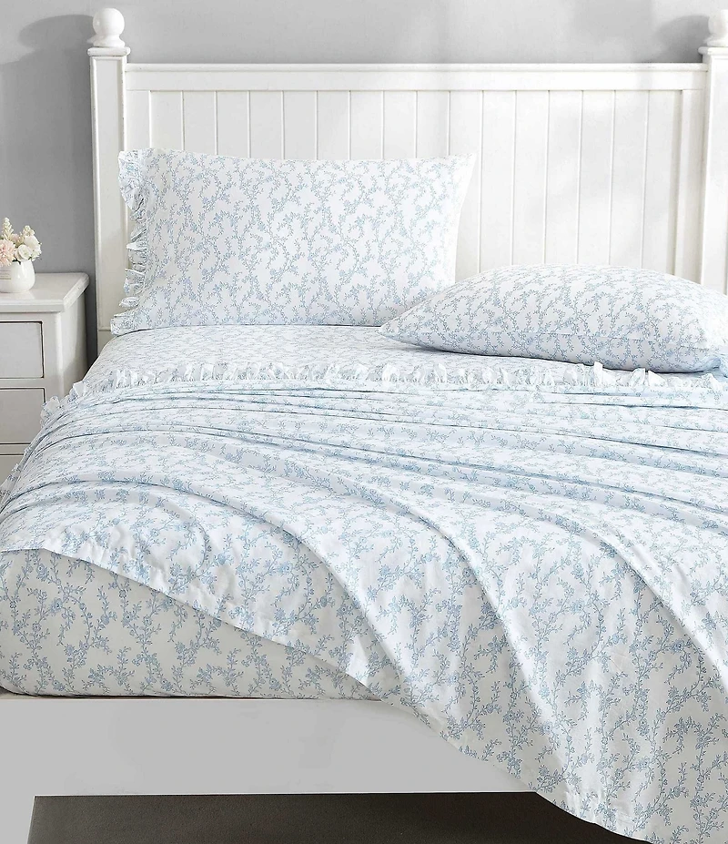 Laura Ashley Victoria Cotton Percale Sheet Set