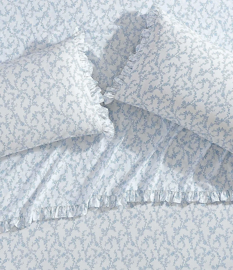 Laura Ashley Victoria Cotton Percale Sheet Set