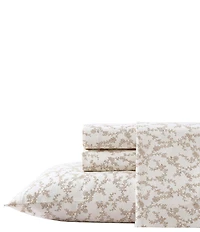 Laura Ashley Victoria Flower Cotton Flannel Sheet Set