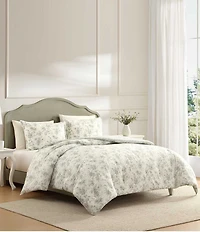 Laura Ashley Walled Garden Cotton Reversible Comforter Mini Set