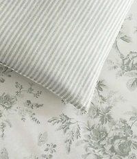 Laura Ashley Walled Garden Cotton Reversible Comforter Mini Set