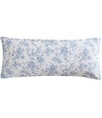 Laura Ashley Blue Floral Walled Garden Daybed Quilt & Sham Set