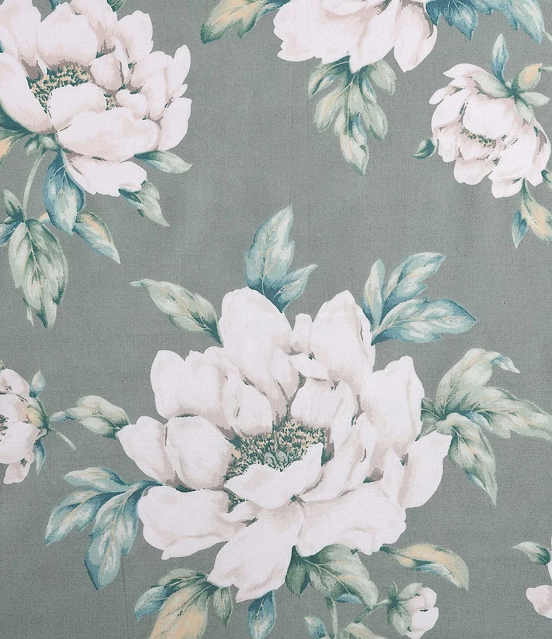 Laura Ashley Wisley Floral Cotton Reversible Comforter & Sham Bonus Set