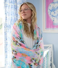 Laura Park Brooks Avenue Fleece Throw Blanket