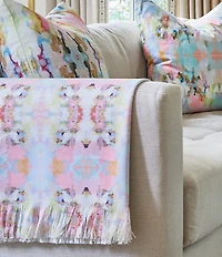 Laura Park Brooks Avenue Fringe Trim Throw Blanket
