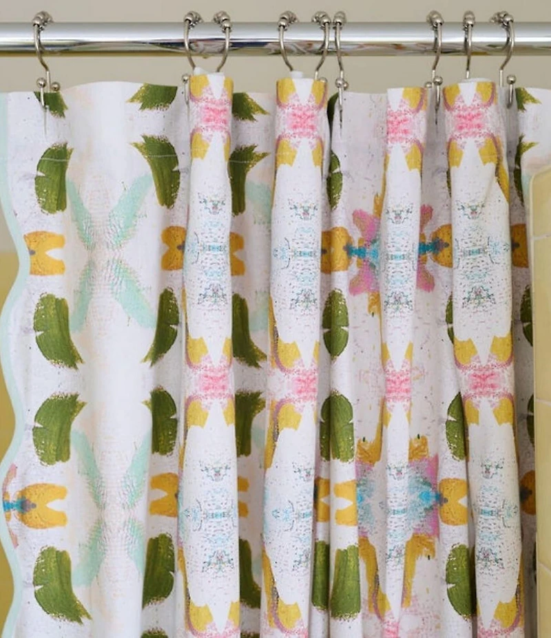 Laura Park Dogwood Scalloped Shower Curtain