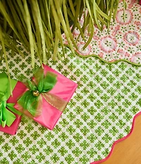 Laura Park Holiday Collection Brushstrokes Green Tree Skirt
