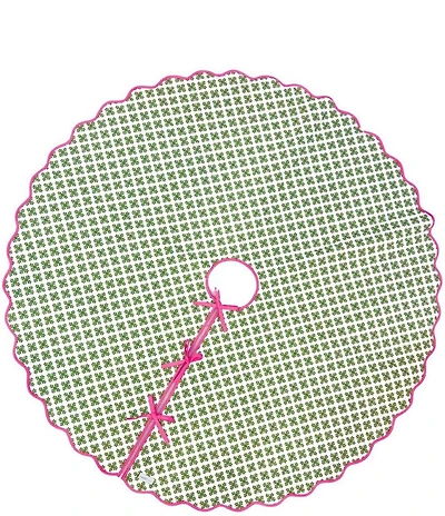 Laura Park Holiday Collection Brushstrokes Green Tree Skirt