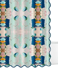 Laura Park Monet's Garden Scalloped Shower Curtain