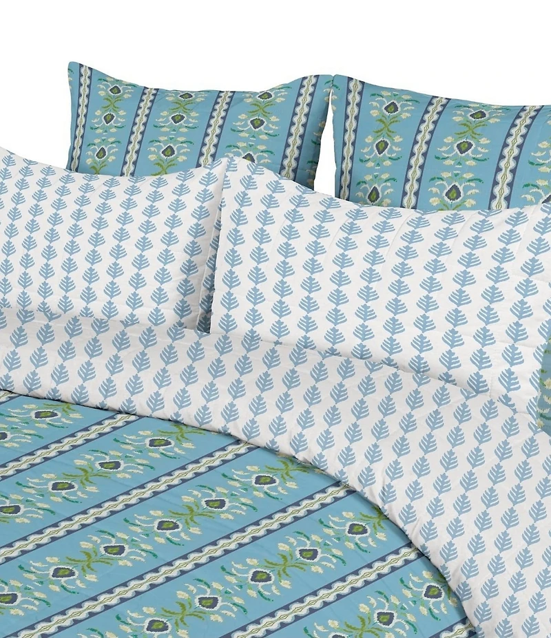 Laura Park Rosemary Stripe Reversible Comforter Set