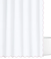 Laura Park Solid Scalloped Shower Curtain