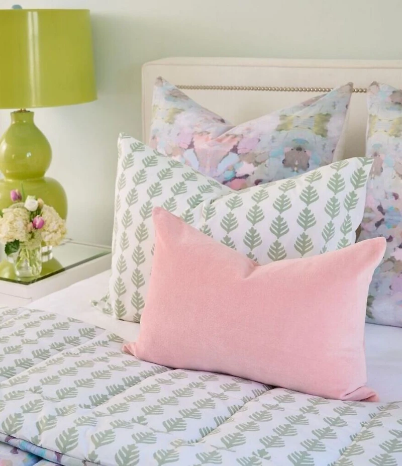 Laura Park Solid Velvet Lumbar Pillow