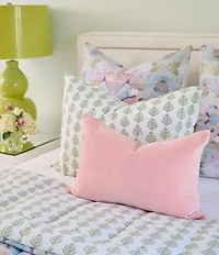 Laura Park Solid Velvet Lumbar Pillow