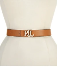 Lauren Ralph Lauren 1#double; Logo Reversible Pebbled Leather Belt