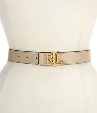 Lauren Ralph Lauren 1.25#double; Logo Reversible Leather Belt