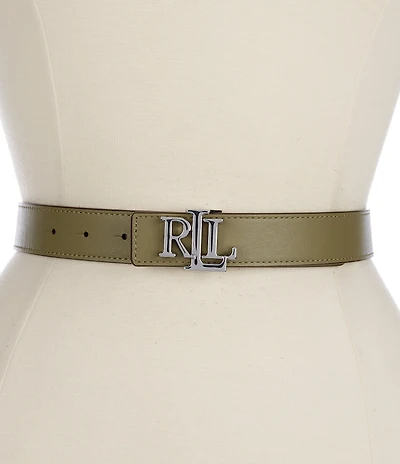Lauren Ralph Lauren 1.25#double; Logo Reversible Leather Belt