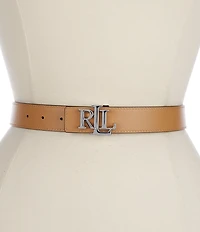 Lauren Ralph Lauren 1.25#double; Logo Reversible Leather Belt