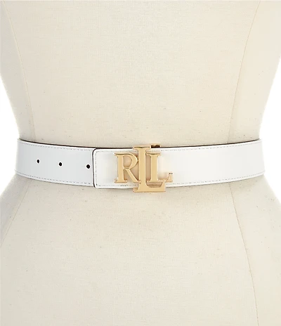 Lauren Ralph Lauren 1.25#double; Logo Reversible Leather Belt