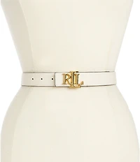 Lauren Ralph Lauren 1.25#double; Logo Reversible Patent Leather Belt