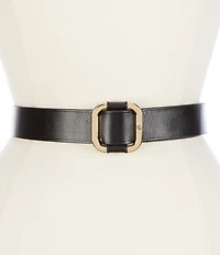 Lauren Ralph Lauren 1.5#double; Square Slide Buckle Belt