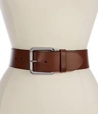 Lauren Ralph Lauren 2#double; Vachetta Wide Leather Belt
