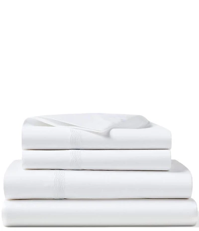 Lauren Ralph Lauren 300-Thread Count Spencer Cable Embroidery Sheet Set