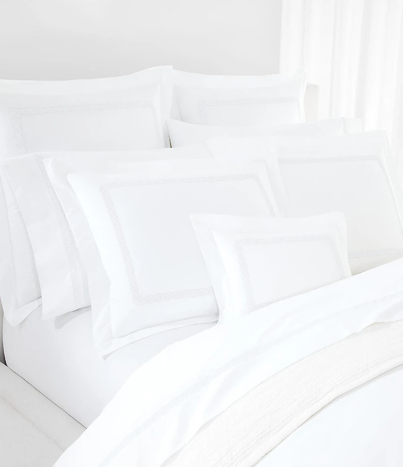 Lauren Ralph Lauren 300-Thread Count Spencer Cable Embroidery Sheet Set