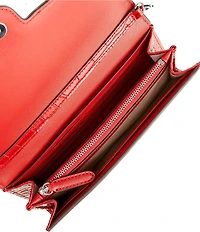 Lauren Ralph Lauren Adair Medium Crocodile Embossed Chain Crossbody Bag