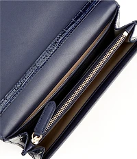 Lauren Ralph Lauren Adair Medium Crocodile Embossed Chain Crossbody Bag