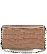 Lauren Ralph Lauren Adair Medium Crocodile Embossed Chain Crossbody Bag