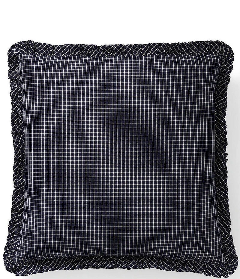 Lauren Ralph Lauren Addison Yarn-Dyed Checked Pattern Cotton Euro Sham