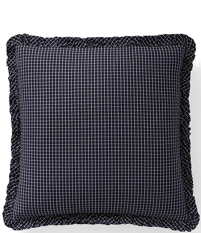 Lauren Ralph Lauren Addison Yarn-Dyed Checked Pattern Cotton Euro Sham