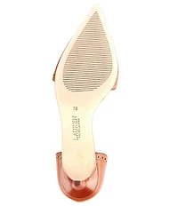 Lauren Ralph Lauren Adrienne Leather Pointed Toe Wingtip Oxford Pumps