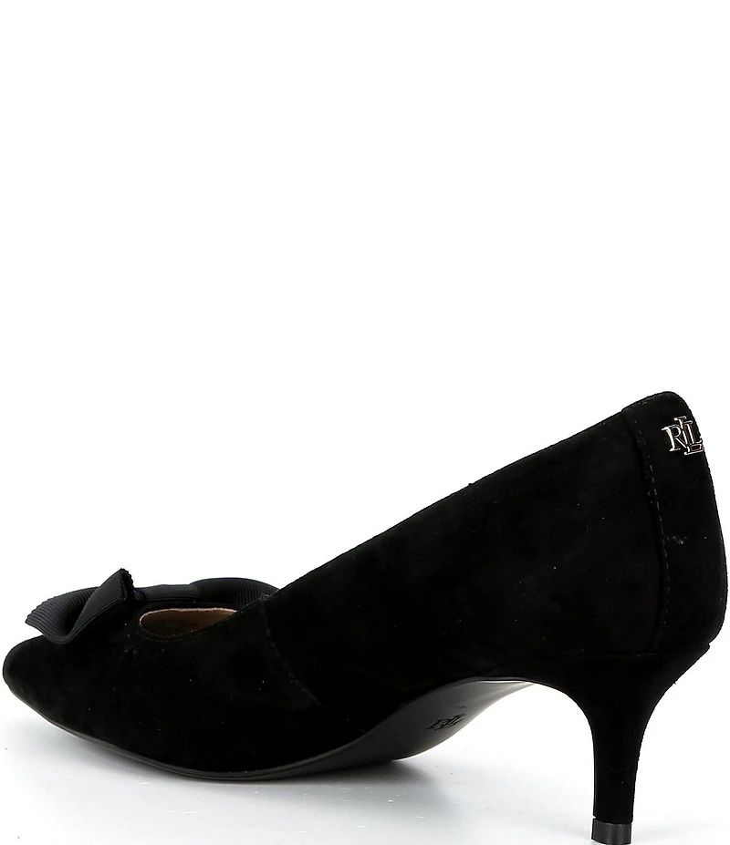 Lauren Ralph Lauren Adrienne Suede Bow Pumps