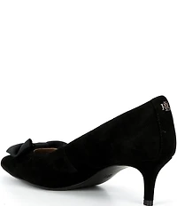 Lauren Ralph Lauren Adrienne Suede Bow Pumps