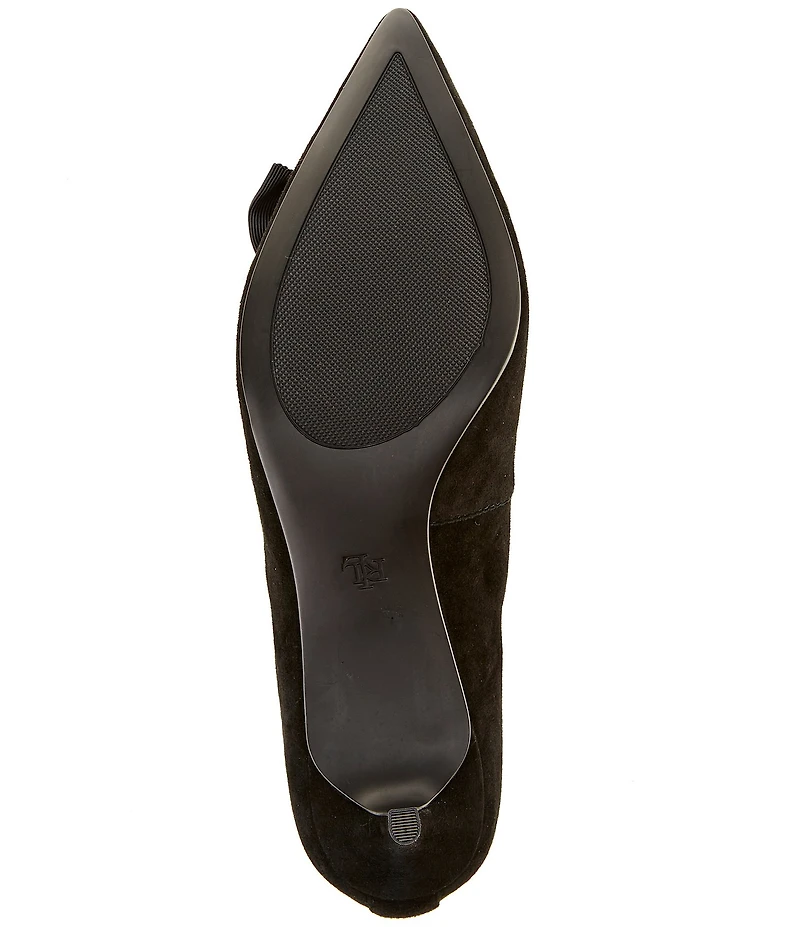 Lauren Ralph Lauren Adrienne Suede Bow Pumps