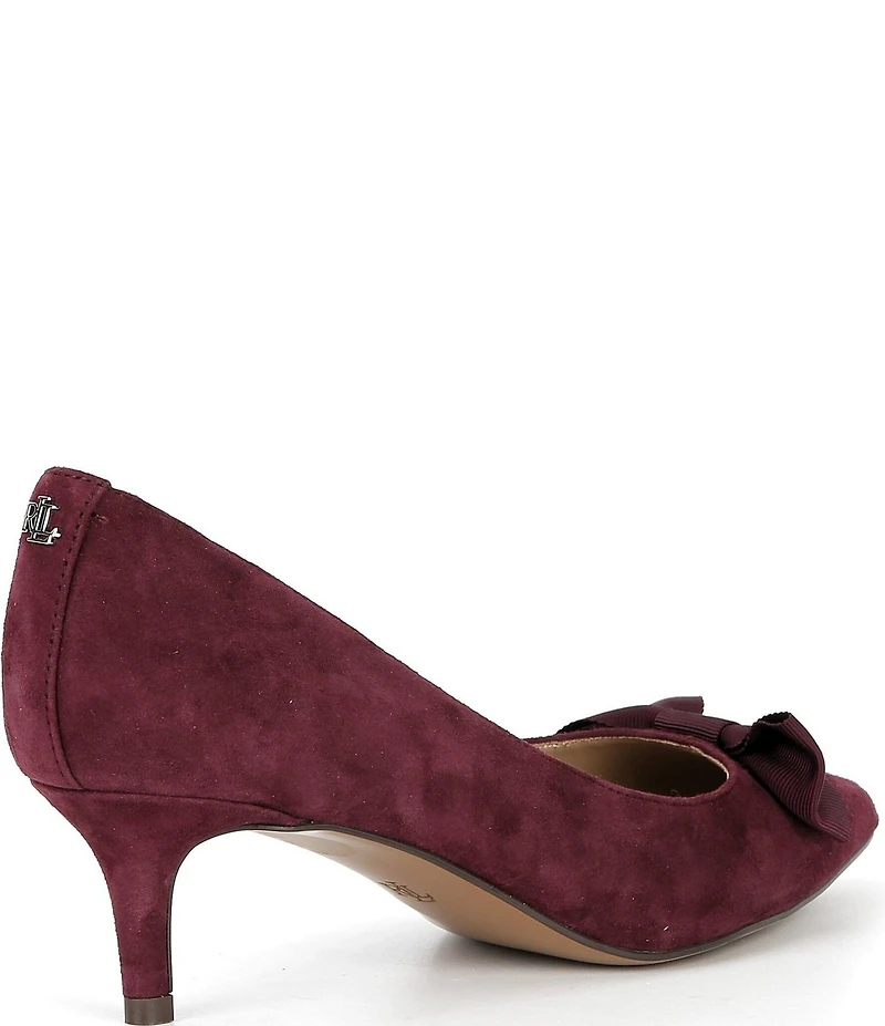 Lauren Ralph Lauren Adrienne Suede Bow Pumps